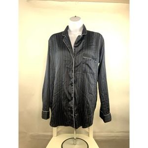 Victoria's Secret M Striped Satin Sleep-shirt